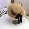 Sombrero de Paja de Gran Circunferencia de Cabeza, Estilo Hepburn Francés, Sombrero de Sol de Verano para Mujer, Ala Ancha con Protección Solar