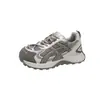 Zapatillas Retro de Bloques de Color para Mujer de 3 cm - Otoño 2026 Nuevas Zapatillas de Papá de Malla Transpirable con Suela Gruesa y Aumento Invisible de Altura