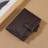 Cartera para Hombre Transfronteriza Corta Versión Juvenil Coreana Vertical Multifuncional Cartera Personalidad Creativa Estudiante Carteras con Múltiples Ranuras para Tarjetas