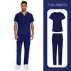 Ropa de Trabajo para Hospital, Doctor, Enfermera de Talla Europea para Hombre Ropa Lavable a Mano Ropa de Enfermera Ropa de Trabajo Uniforme de Enfermera para Salón de Belleza