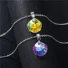 Collar de acero inoxidable europeo y americano transfronterizo al por mayor Collar con forma de abanico y cristal K9 morado Cadena para la clavícula geométrica con forma de concha