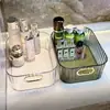 Caja de almacenamiento de cosméticos artículos varios luz de lujo transparente almacenamiento pequeño rojo escritorio almacenamiento de mascarillas Productos de cuidado de la piel Acabado