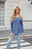 Amazon Transfronterizo Exportación Europea y Americana 2025 Nuevos Tops de Punto Populares de Otoño e Invierno para Mujer Camisetas Modernas con Hombros Descubiertos para Mujer