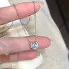 Collar de Plata de Ley S925 con Cierre de Herradura y Diamantes Completos para Mujer Estilo Japonés Diseño de Nicho de Alta Gama Cadena para Clavícula Bestseller del Libro Rojo