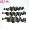Cortina de Cabello Liso de Fibra Sintética 16-28 Pulgadas