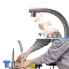 Llave para aireador de grifo integrada pantalla de filtro oculta herramienta de desmontaje e instalación de llave para aireador