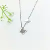 Collar de Acero Inoxidable para Mujer Joyería de Nicho Versátil Colgante de Cobre Cadena Elegante para Clavícula Joyería Cadena de Lujo Ligero
