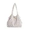 Bolsa de Lona Estilo Coreano Estrela Preguiçosa para o Trabalho 2026 Nova Bolsa de Ombro Transversal Casual Tote de Grande Capacidade