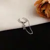 Novo Estilo de Verão Clipe de Osso da Orelha com Corrente Cruzada e Franja, Design Moderno e Simples, Clipe de Orelha Único Sem Furo