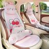 Almohada para el cuello con reposacabezas de coche Lindo lazo bordado Gato Almohadilla lumbar para coche Cuatro estaciones General Motors Almohada lumbar