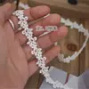 Encaje soluble en agua de poliéster ropa costura decoración accesorios DIY borde de cuello borde de manga accesorios materiales para hacer cadena de clavícula