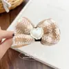 Clip de Pinza de Lazo Tejido Maillard Otoño e Invierno Moda Pinza para Cola de Caballo Semi-Atada Pinza de Tiburón Accesorios para el Cabello para Mujeres
