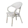 Silla de Malla para Exteriores Impermeable Protector Solar Silla de Mimbre con Rocío Balcón Cafetería al Aire Libre Tienda de Té con Leche Mesa y Silla