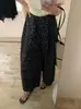 Pantalones Florales Anchos Relajados de Verano para Mujer, Cintura Elástica, Pantalones Cortos, Pantalones Casuales Versátiles Sueltos, Pantalones Caídos Estilo Japonés y Coreano