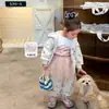 Conjunto de Sudadera con Capucha y Pantalones de Chándal de Invierno con Forro Polar para Niñas Zhe Li Ropa Infantil Ropa para Bebés Clase A