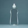 Venta al por mayor, botella de plástico transparente de 500 ml para limpiador de pisos, líquido para lavandería PET, botella de plástico para limpieza de azulejos.