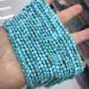 Turquesa azul otimizada natural espaçador 2*4mm disco de ângulo reto conta plana conta roda de turquesa acessórios para joias diy junta