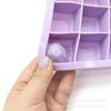 Molde de Silicona para Hielo de 15 Compartimentos Tipo Macaron Molde de Silicona Cuadrado para Cubitos de Hielo Molde de Silicona para Hielo de Fondo Suave