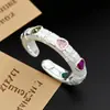 Hermoso Anillo Abierto de Corazón Cepillado Hecho a Mano Retro, Anillo de Turquesa Azul de Moda y de Alta Gama, Anillo Ajustable para el Dedo Índice