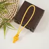 Datura Nó Chinês Artesanal DIY Cordão para Pingente de Borla Estilo Chinês Utensílio de Jade Wenwan Corda para Pegar na Mão Ornamento Cabeça de Pingente