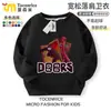 Sudadera con cuello redondo Escape from the Gate Figura de Roblox Unisex Ropa de forro polar para niños Primavera, Otoño e Invierno