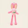 Jinnew Original Dibujo Animado Lindo Muñeco de Peluche Muñeco Dopamina Conejo de Orejas Largas Colgante Llavero Colección