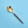 Alto Valor de Cor Garfo Colher de Aço Inoxidável 304 Imitando Noz Conjunto de Talheres Garfo de Frutas Doméstico Criativo Vintage Talheres Ocidentais