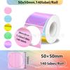 Papel Térmico Adhesivo Adecuado para Phomemo/M110 Papel Térmico Láser Holográfico Colorido 40X 20