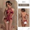 Uniforme Sexy de Verano Meiliko para Mujer, Estilo Puro Deseo, Talla Grande con Lazo de Encaje Cheongsam Uniforme, Conjunto que No se Quita 1984