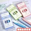 Caneta marca-texto dupla para destacar e sublinhar, ponta chanfrada para diário de estudante e rabiscos, conjunto de canetas marca-texto