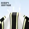 Camiseta de Verano Nueva de Algodón Puro a Rayas de Manga Corta para Niños Pequeños, Top Delgado Holgado Elegante de Media Manga para Niños