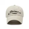 Boné de Baseball Versátil Casual Moda Estilo Carta Aba Larga Top Macio Bordado de Carta Retrô Tendência para Homens e Mulheres Chapéu de Sol