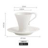 Xícara de café e pires terno puro branco criativo caneca café Garland Cup cerâmica copo de alta aparência casa copo de água