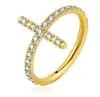 Anillo de Nariz de Acero Inoxidable 316 con Forma de Cruz y Circonita, Aros Abribles, Anillos para Cartílago de la Oreja, Joyería para Piercings, Venta Directa del Fabricante