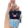 Pijama Fofo de Desenho Animado, Chaveiro de Pelúcia de Gatinho Fofo, Pingente de Bolsa de Casal Exquisito