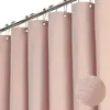Suministro Directo de Fábrica a Amazon Rusia Venta Caliente Cortina Divisoria Gruesa para Ducha Baño Imitación Lino Cortina de Ducha