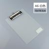 Férula de Plástico Transparente para Cabello Gratis Placa Plana Clip Mantel Individual Tablero PP Mariposa Tablero de Escritura Clip para Billetes Clip para Infusión Archivo