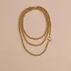 Collar de lujo ligero apilado multicapa con perlas simples para mujer, joyería al por mayor, moda transfronteriza europea y americana, elegante y urbano