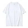 Camiseta de Manga Corta para Hombre de Color Sólido de Verano con Logo Ligero Personalizado, Camiseta Lisa de Cuello Redondo Holgada, Camiseta Publicitaria Cultural Oemod