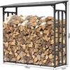 Ferramentas para lareira Suporte para queima de lenha Rack para empilhamento de madeira Rack para armazenamento de madeira Rack para armazenamento Organizar e colocar em ambientes internos e externos