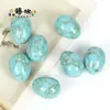 Cuentas Populares de Piedra Natural con Forma de Huevo Transfronterizas Accesorios para Hacer Joyería DIY Materiales al por Mayor