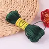 Línea 7 20 m pulsera DIY collar cuerda trenzada nudo chino alambre colgante dorado línea trenzada cuerda roja material fuerte