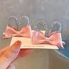 Novedad de Primavera dulce rosa floral accesorios para el cabello de niños clip tridimensional pasador para niñas accesorios para la cabeza de niñas celebridad de Internet