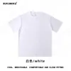 Camiseta deportiva unisex de verano de algodón puro, marca de moda para parejas, cuello redondo, corte holgado, talla grande, manga corta, para jóvenes