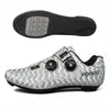 Zapatillas de Ciclismo de Competición en Carretera Nuevas para Exterior, Cierre de Doble Hebilla Giratoria, Zapatillas de Ciclismo con Cierre, Zapatillas Deportivas