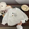 Sudadera Infantil 2026 Gris Cachorro de Dibujos Animados Sudadera Holgada Primavera y Otoño Nueva Moda Casual Manga Larga Moderna para Niños y Niñas