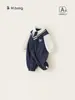 Ropa para Niños Bangxuan Conjunto de Otoño para Niños, Mameluco Estilo Academia, Falso Dos Piezas Traje de Gateo para Bebés Niños de Manga Larga