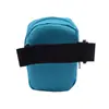 Bolsa de muñeca de doble cremallera tamaño pequeño bolsa para el brazo teléfono móvil cambio monedas llave bolsa para deportes al aire libre 0204 hecho a medida