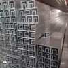 Tubo Cóncavo de Aleación de Aluminio, Tubo Ranurado, Abrazadera para Escalera, Pasamanos de Vidrio, Tubo Cuadrado de Aluminio con Forma Cóncava, Tubo Cuadrado Ranurado en Forma de U