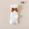 Fonte de suprimento transfronteiriça leggings para meninas meias de primavera e outono meias-calças com pé para bebê estilo fino para usar ao ar livre meias-calças com pé brancas para crianças